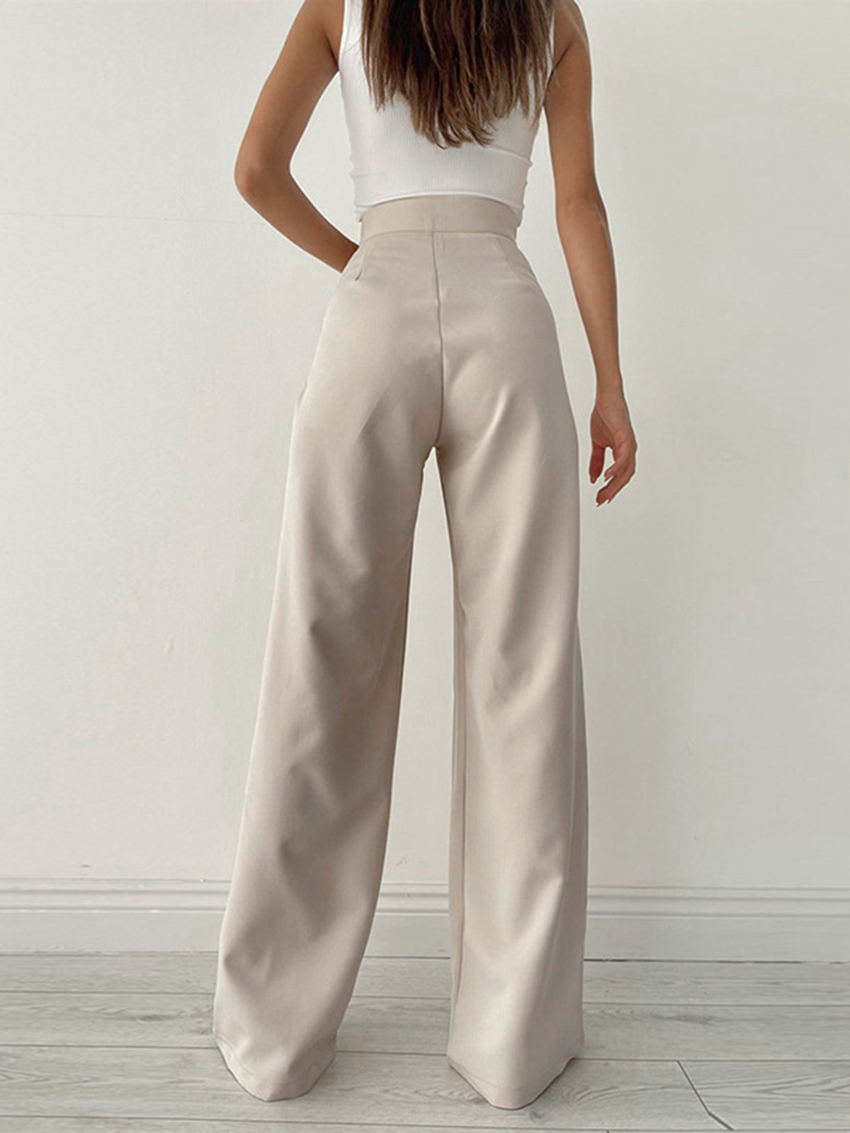 Crown Elara™ | Palazzo Tied Wide Leg Trousers