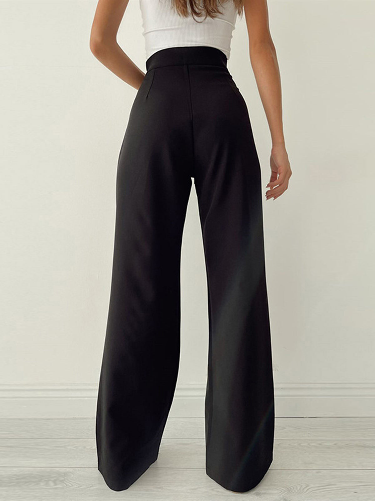 Crown Elara™ | Palazzo Tied Wide Leg Trousers