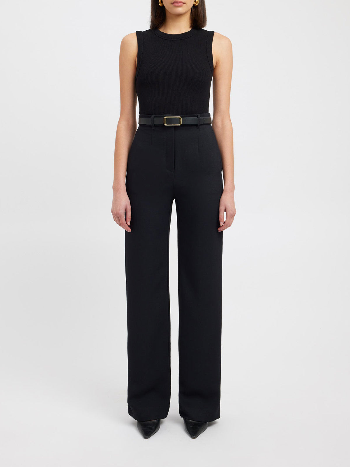 Crown Elara™ | Straight Leg Trousers With Pockets