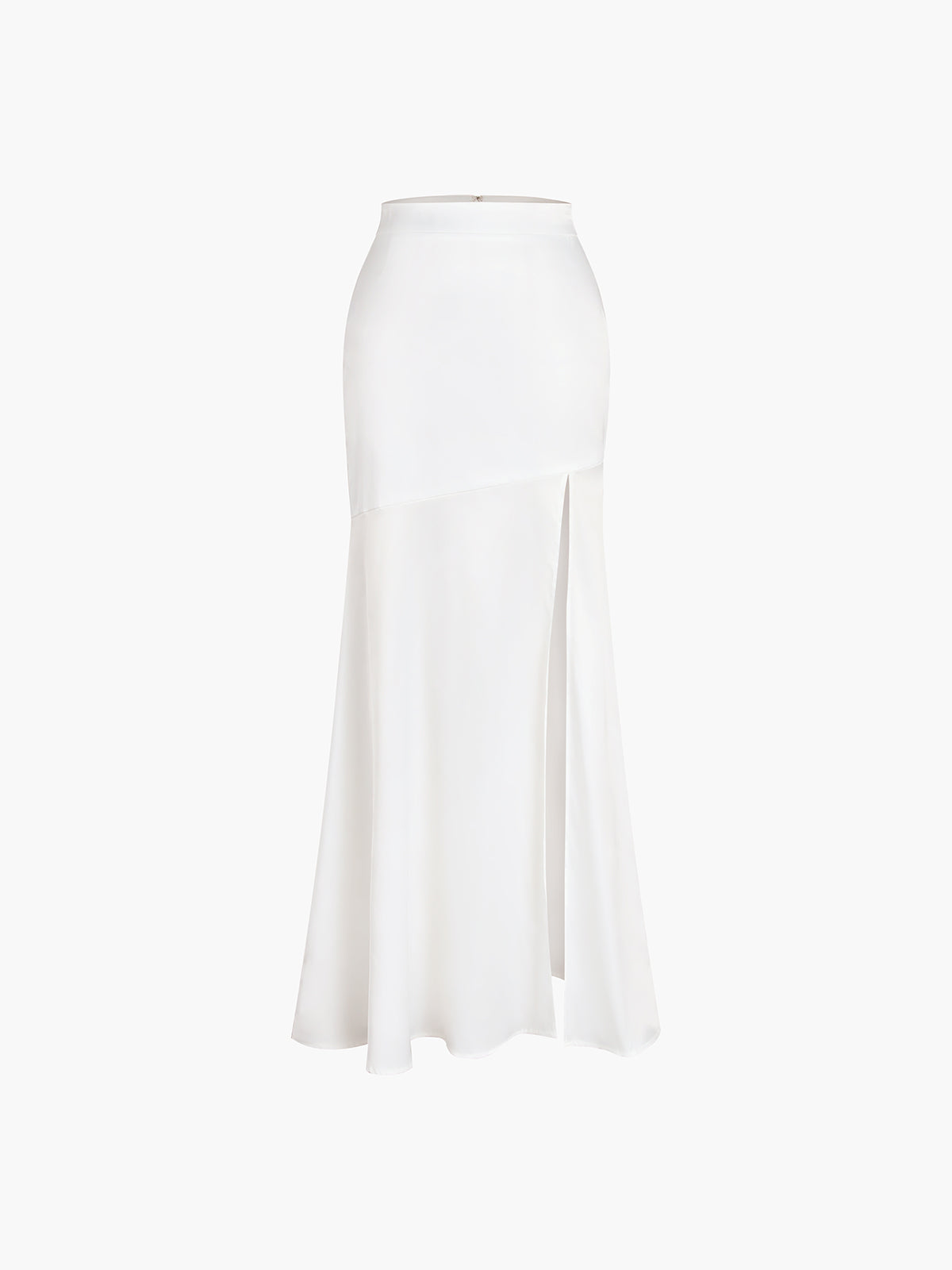 Crown Elara™ | Satin Patchwork Maxi Skirt