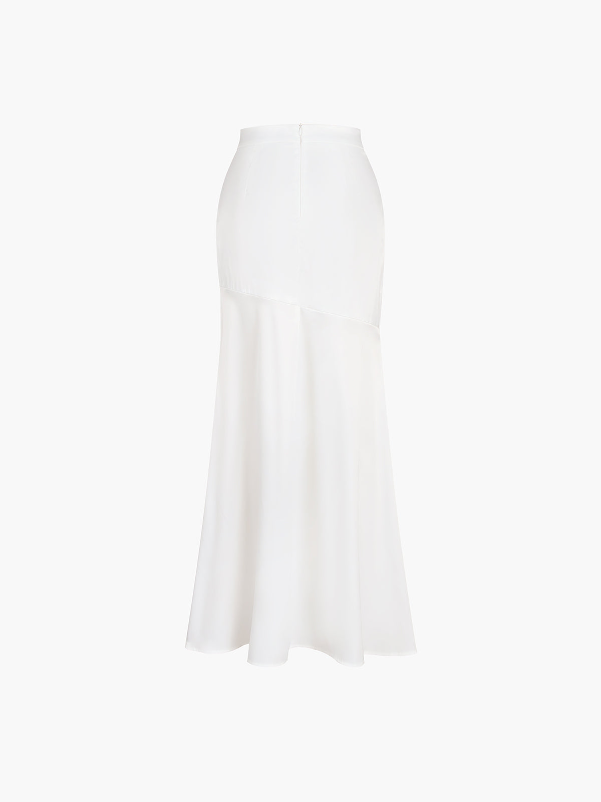 Crown Elara™ | Satin Patchwork Maxi Skirt