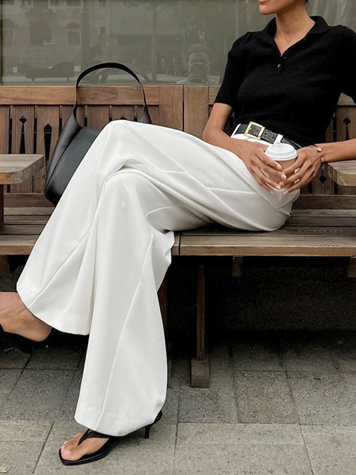 Crown Elara™ | Solid Wide Leg Pants