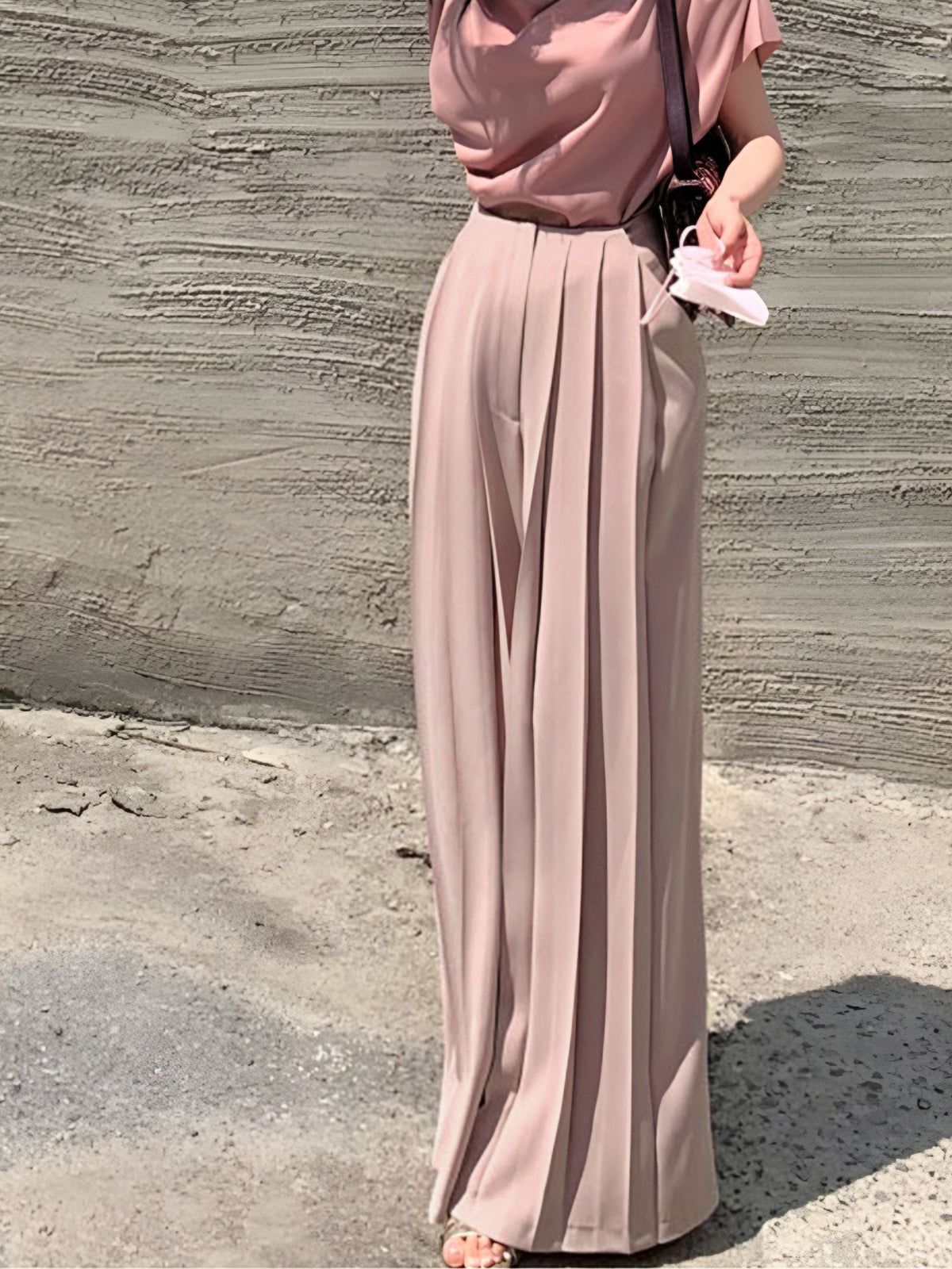 Crown Elara™ | Pleated High Waist Trousers