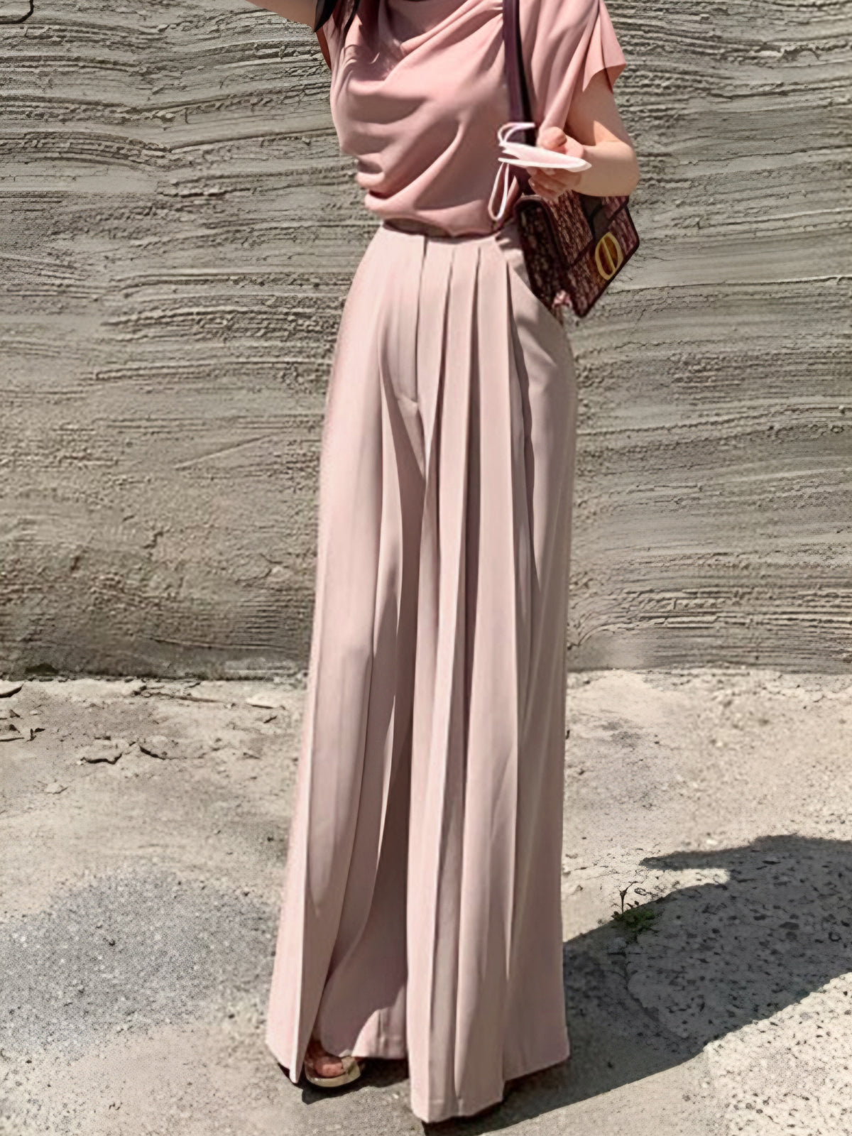 Crown Elara™ | Pleated High Waist Trousers