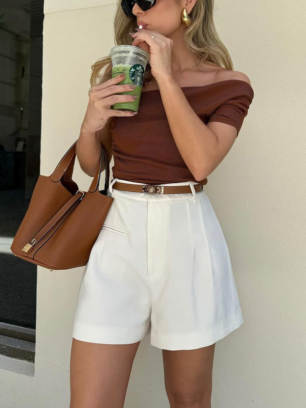 Crown Elara™ | Semi-Sheer Mid-Waist Shorts
