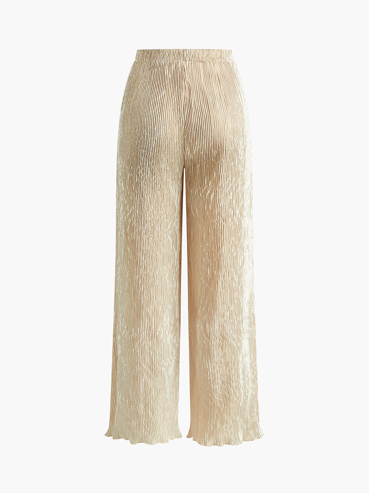 Crown Elara™ | Asymmetric Halter Crop Top And Wide Leg Trousers Set