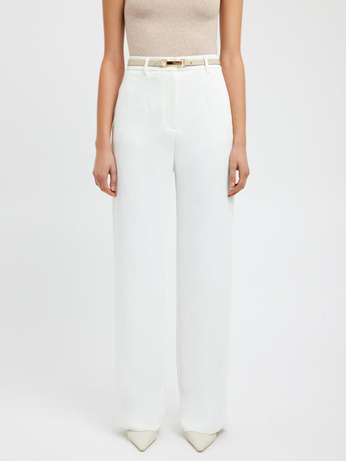 Crown Elara™ | Straight Leg Trousers With Pockets