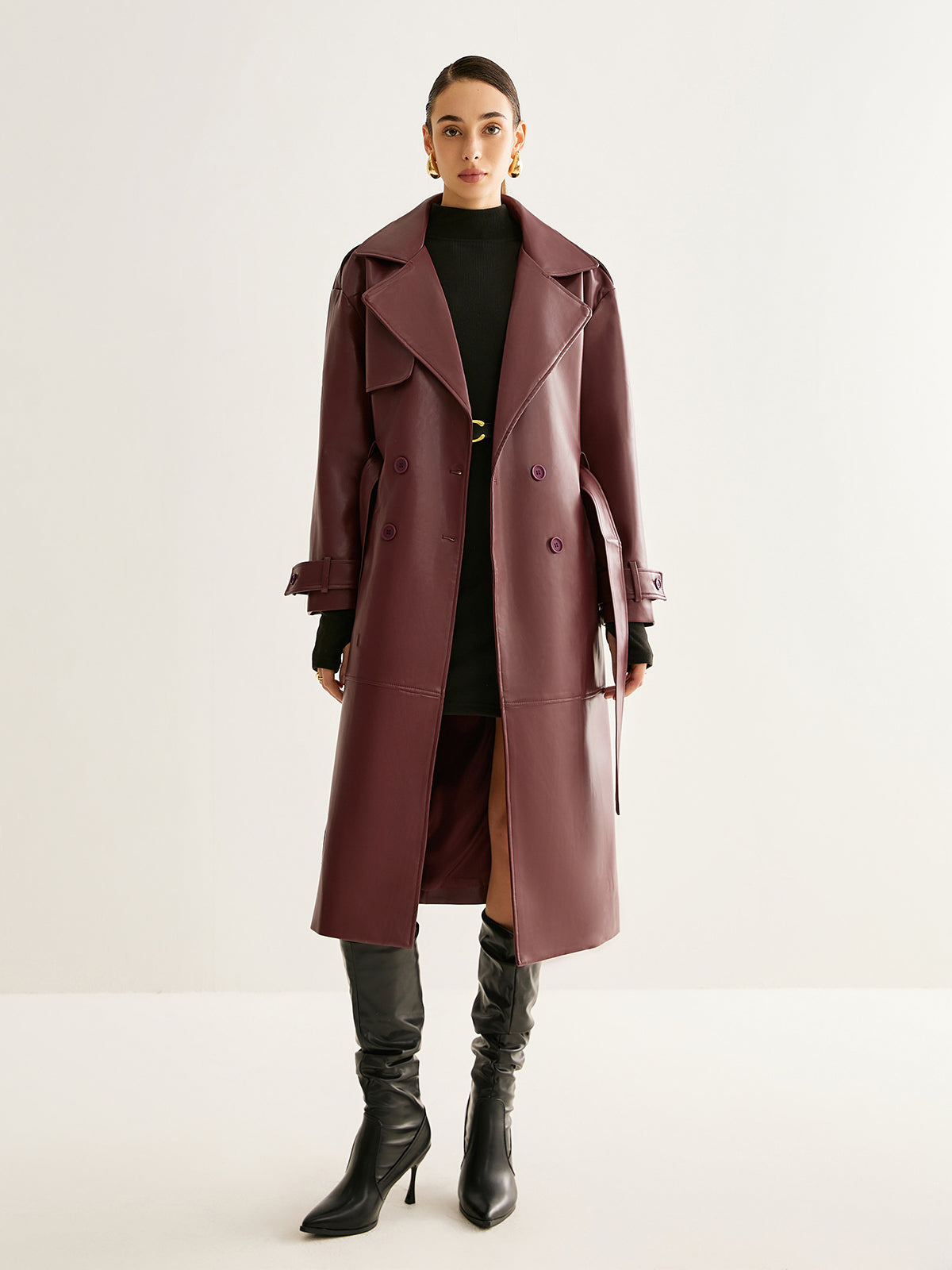 Crown Elara™ | Windproof PU Leather Jacket