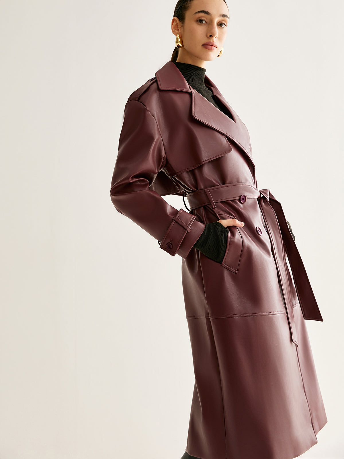 Crown Elara™ | Windproof PU Leather Jacket