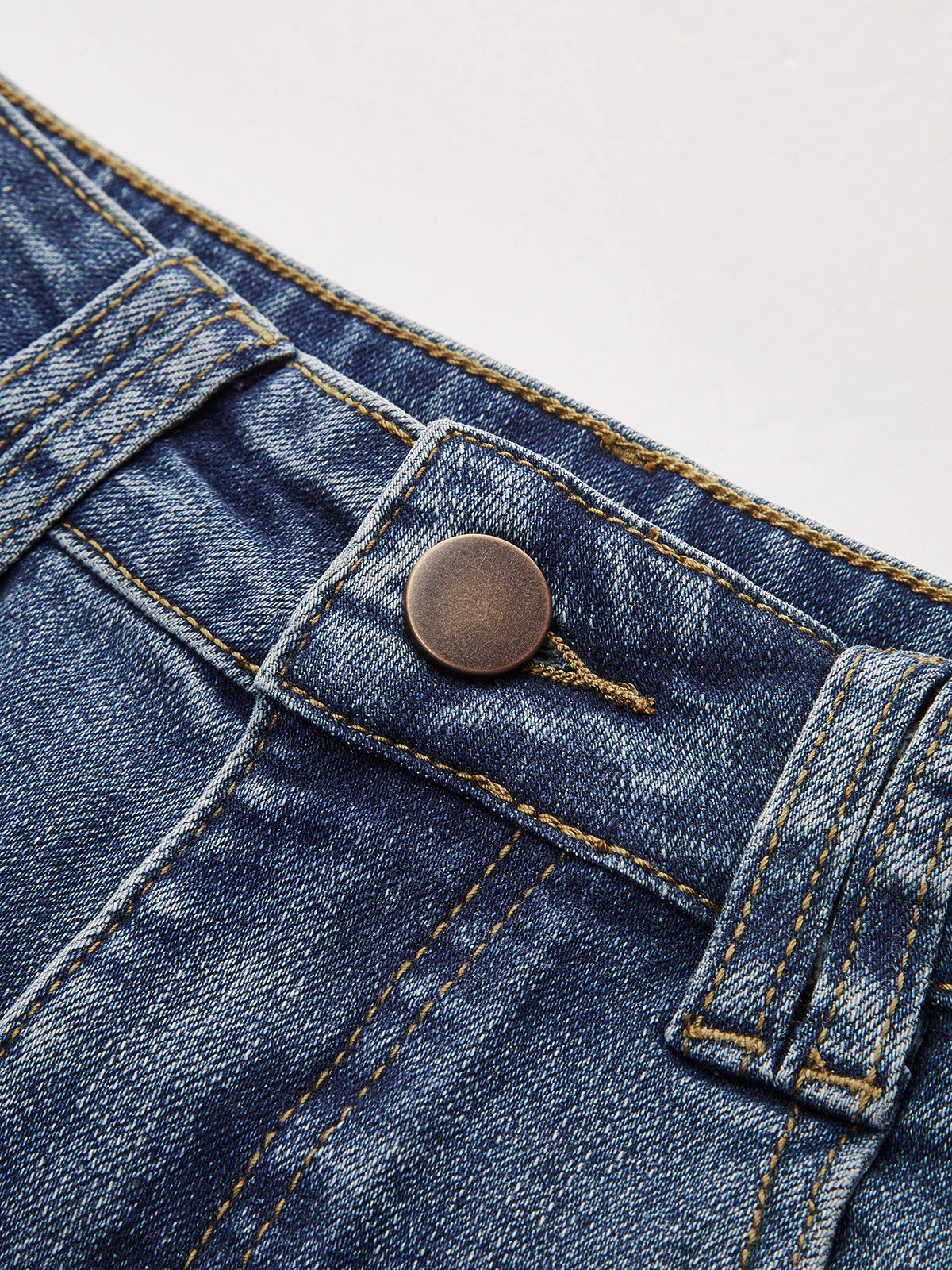 Crown Elara™ | Mid-Waist Bootcut Denim Jeans