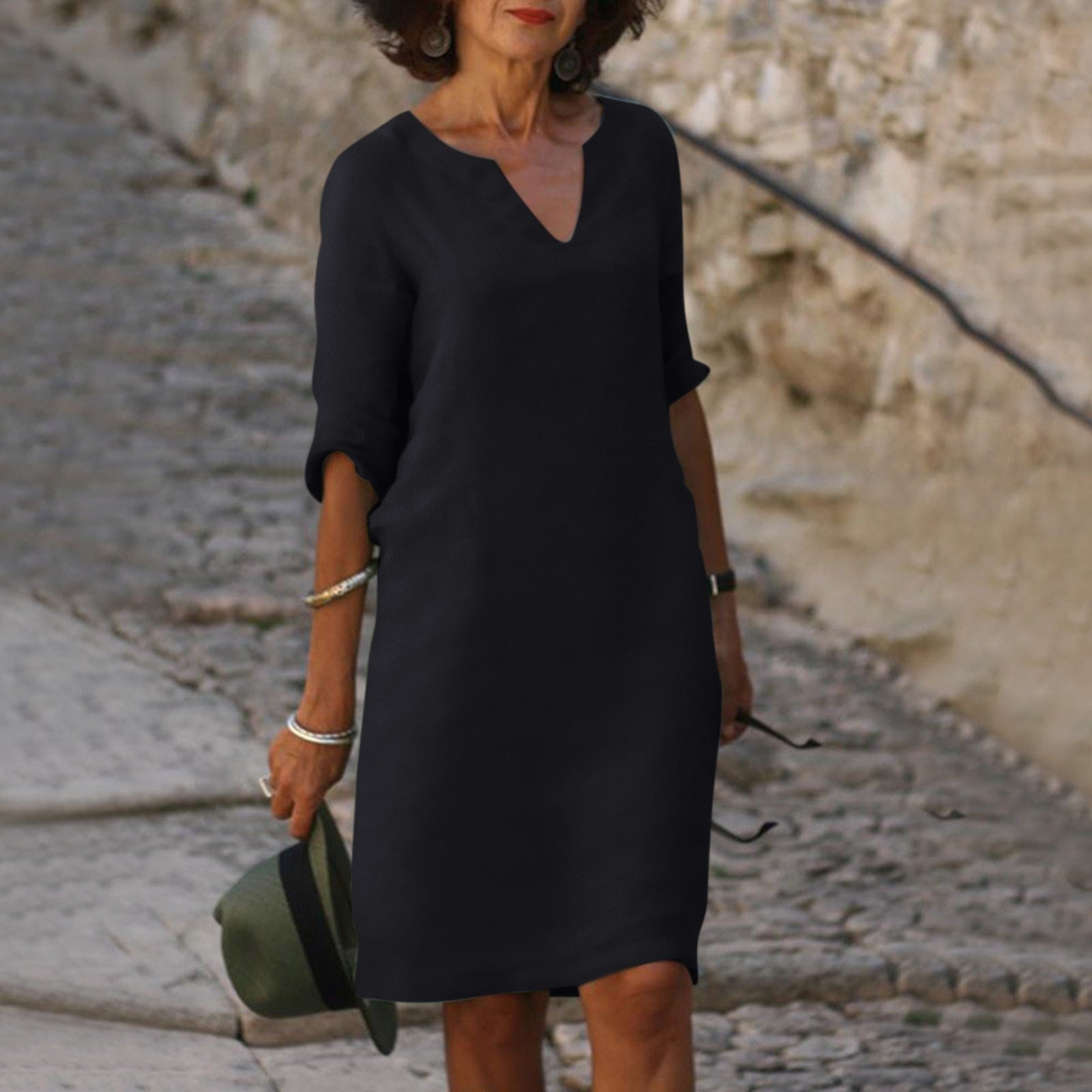 Crown Elara™ | V-Neck Tummy Covering Dress