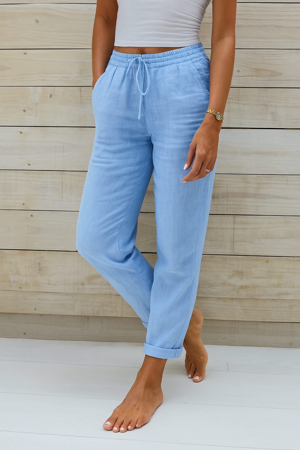 Crown Elara™ | Linen Trousers