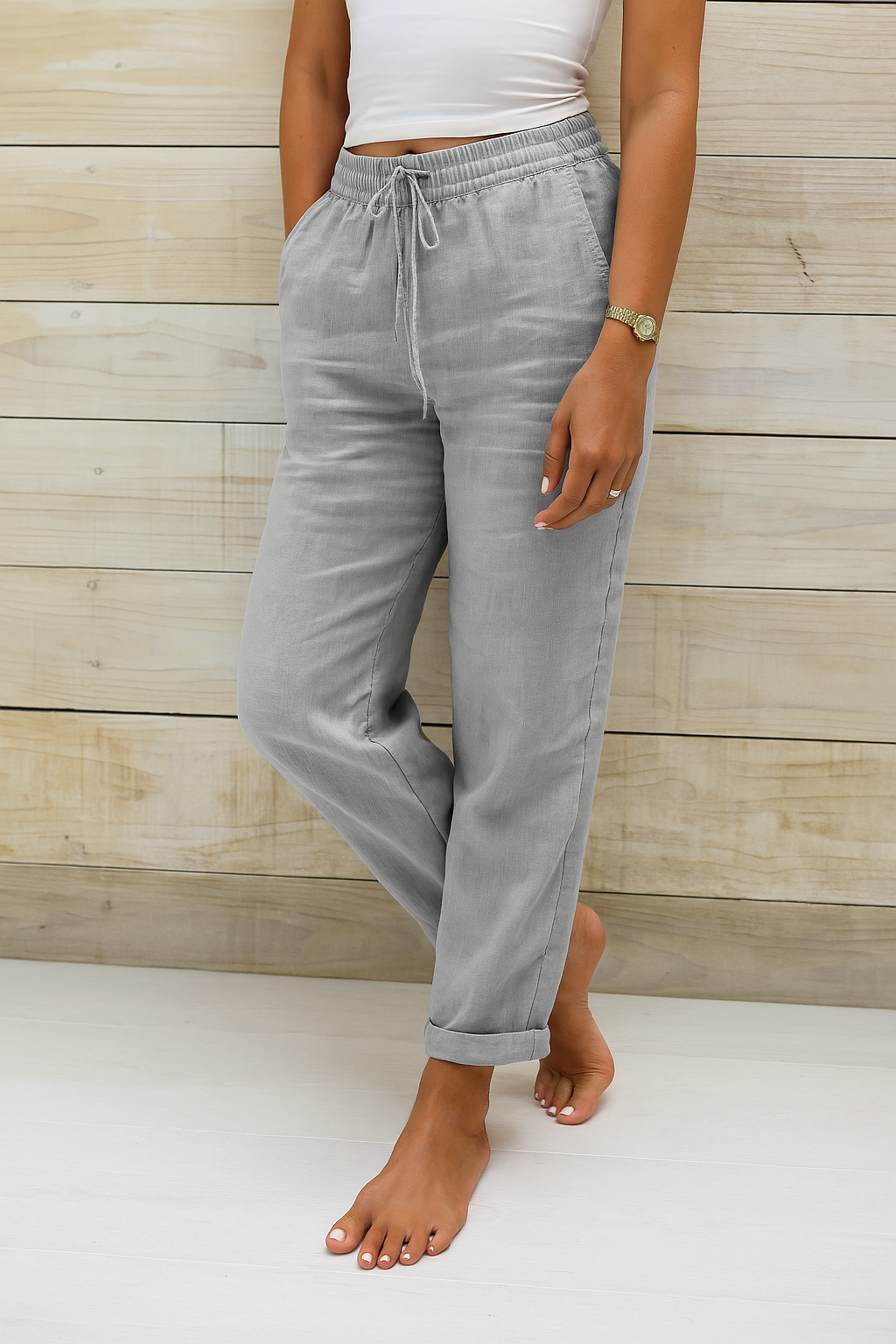 Crown Elara™ | Linen Trousers