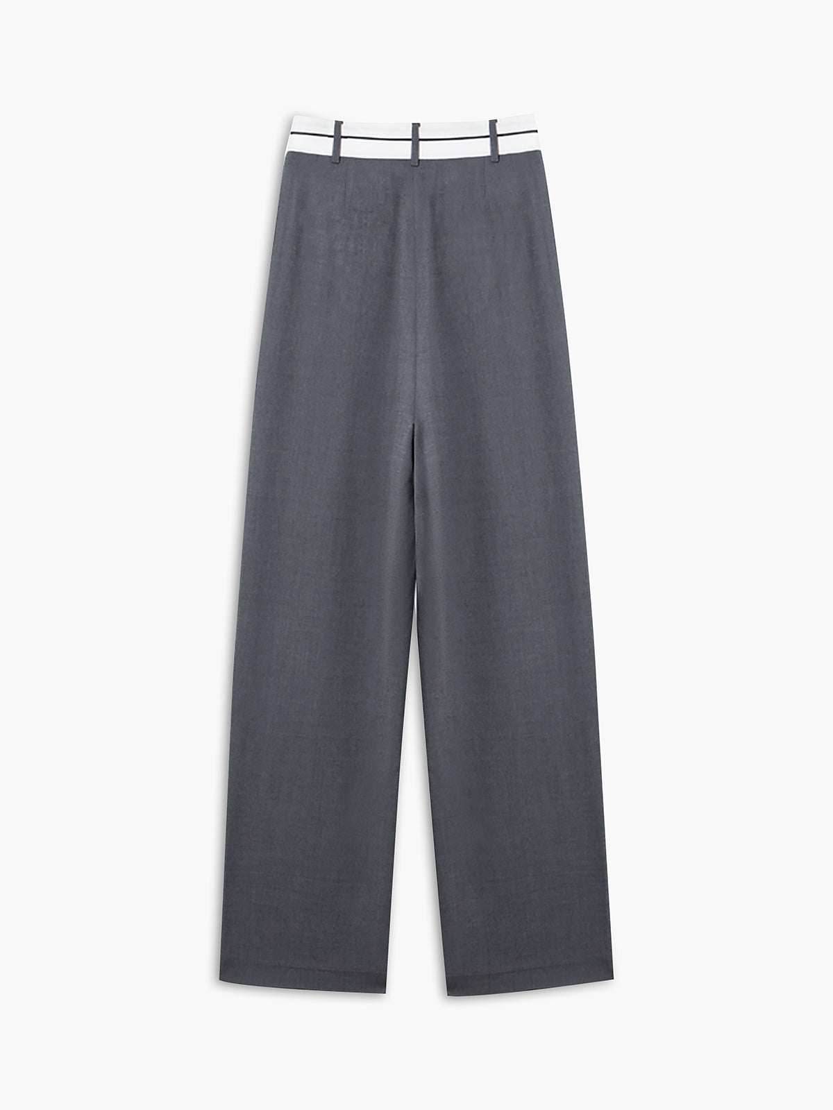 Crown Elara™ | Asymmetrical Waistband Wide Leg Trousers