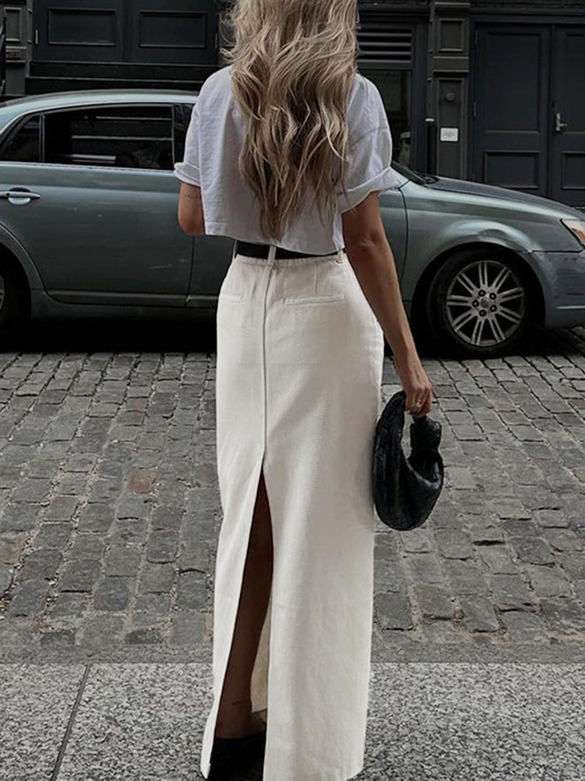 Crown Elara™ | Slit Maxi Skirt
