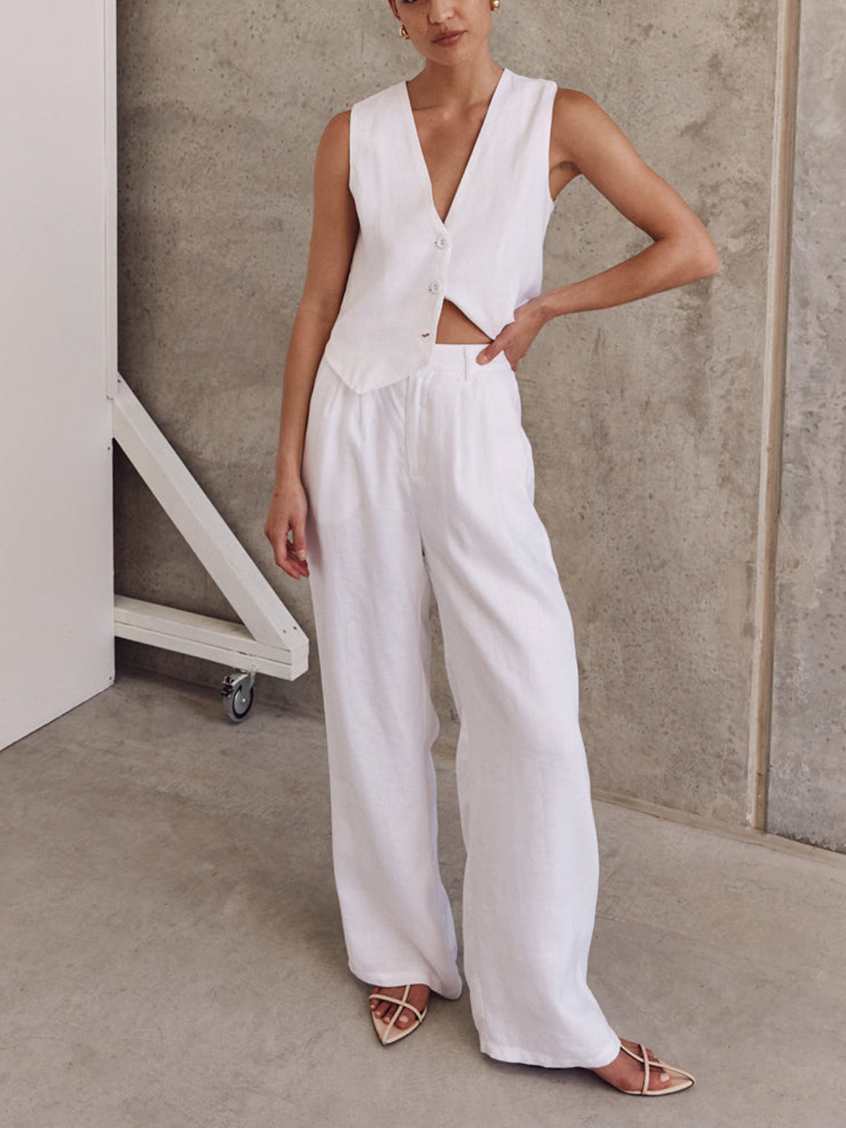 Crown Elara™ | Cotton Casual Trousers Set
