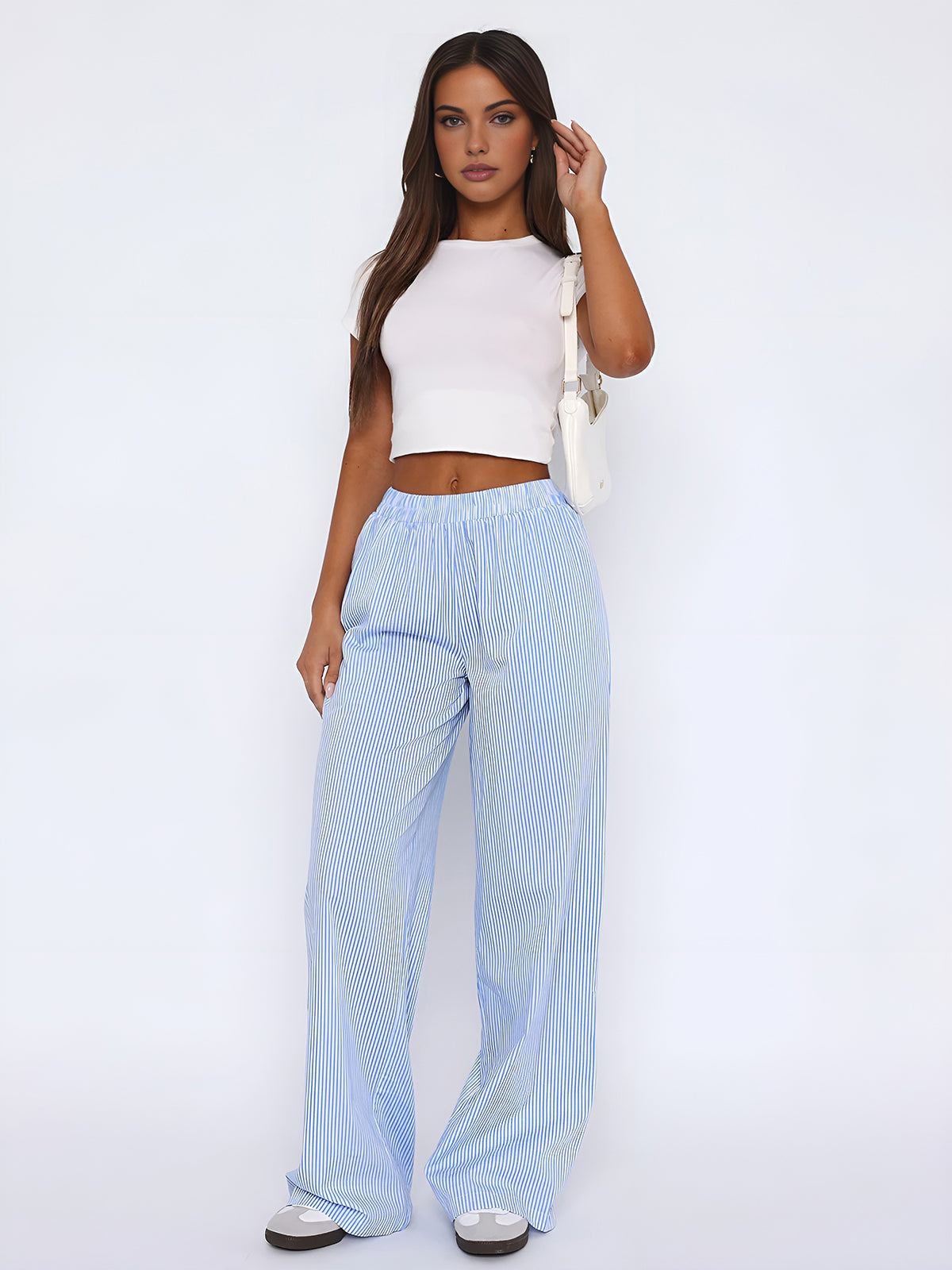 Crown Elara™ | Striped Long Trousers