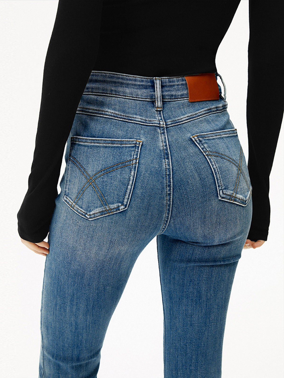 Crown Elara™ | High-Waist Bootcut Jeans