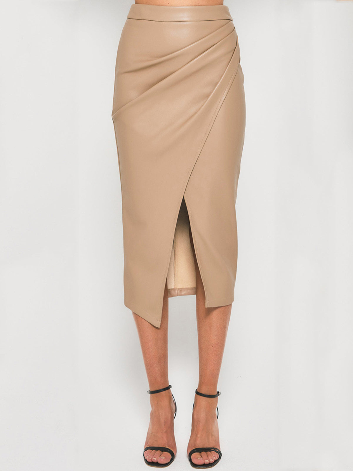 Crown Elara™ | Pleated Split Skirt