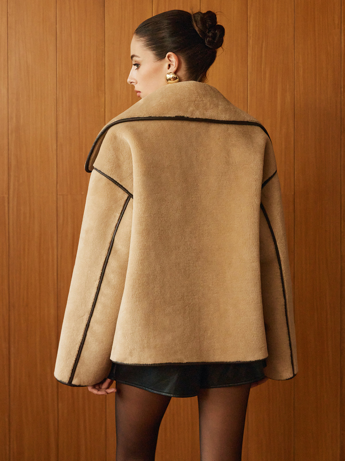 Crown Elara™ | Minky Coat With Contrast Piping