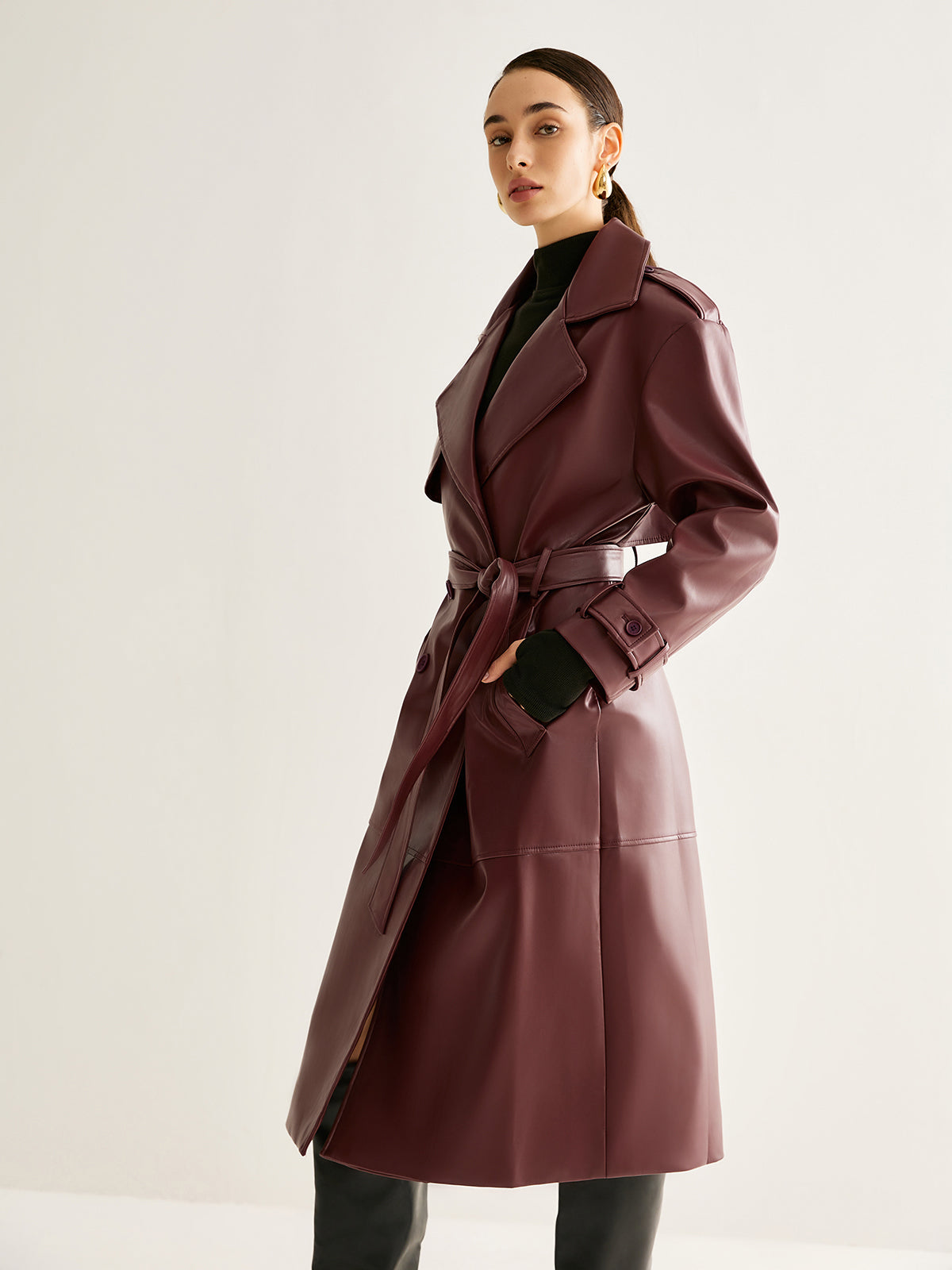 Crown Elara™ | Windproof PU Leather Jacket