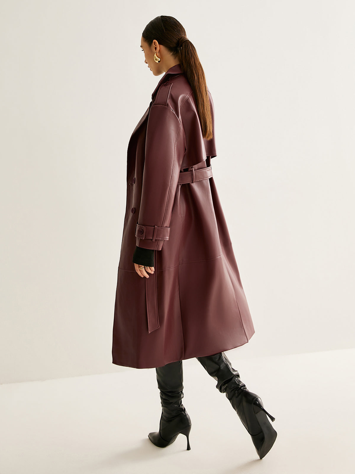 Crown Elara™ | Windproof PU Leather Jacket