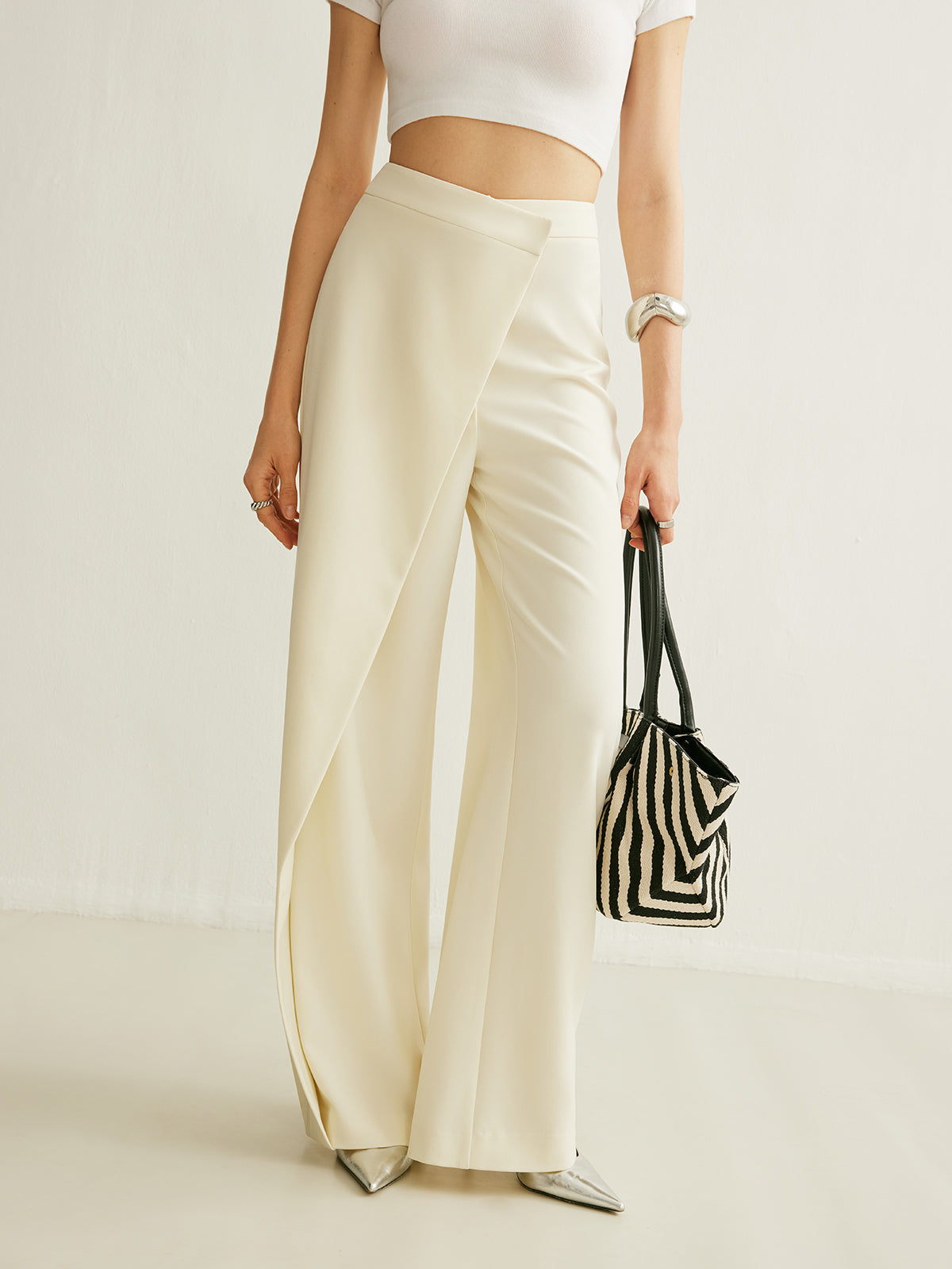 Crown Elara™ | Asymmetrical Wrap Trousers
