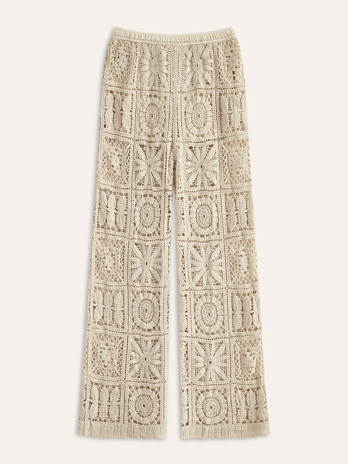 Crown Elara™ | Semi-Sheer Elastic Trousers