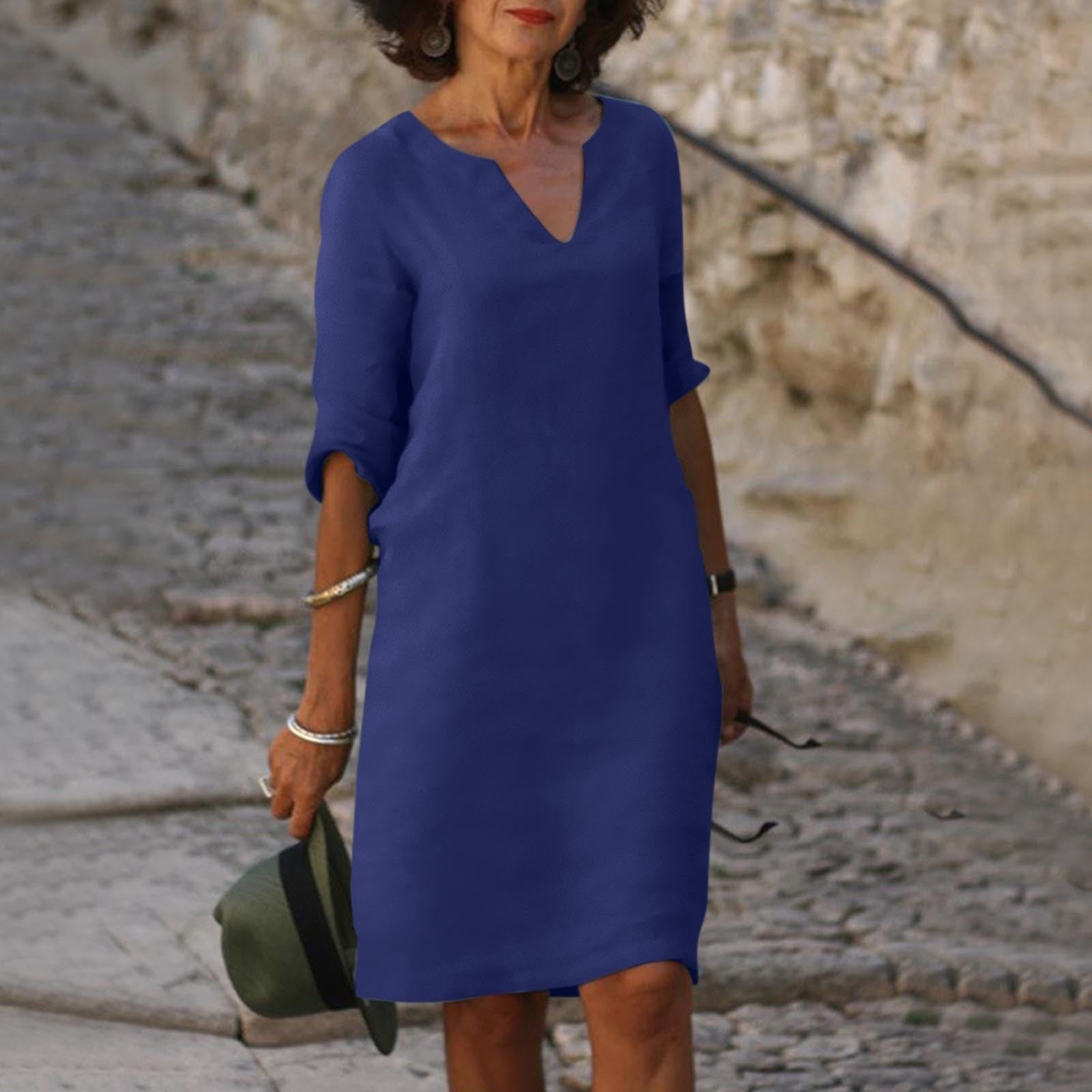 Crown Elara™ | V-Neck Tummy Covering Dress