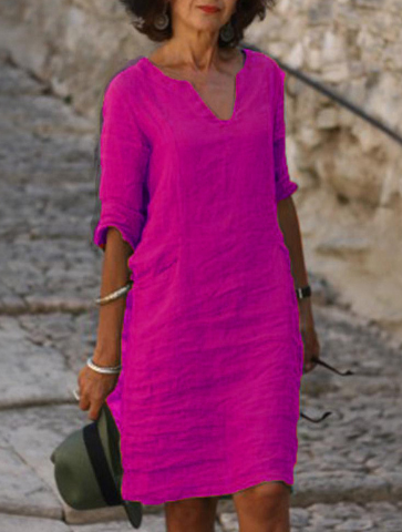 Crown Elara™ | V-Neck Tummy Covering Dress